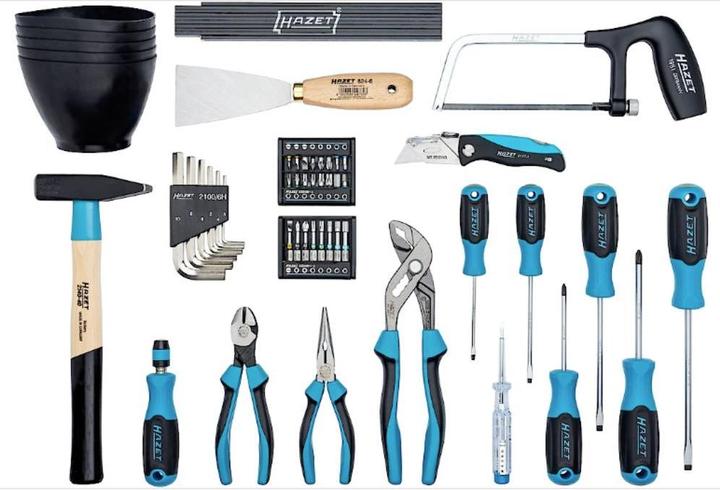 Actual product image HAZET Werkzeugtasche ∙ klein ∙ mit 51 Profi-Werkzeugen 191T-1/51 ∙ 430 mm x 285 mm x 190 mm ∙ Numbe… (51 pieces)
