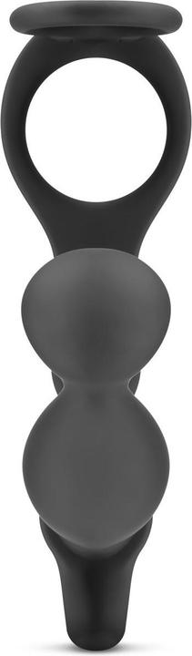 Image du produit Easytoys Plug Anal Vibrant avec Cockring et Bague de Testicules - Noir