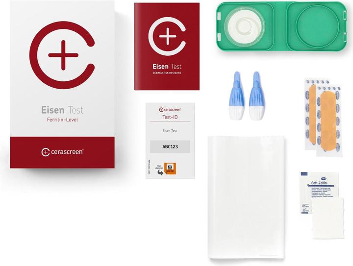 Actual product image Cerascreen Test kit iron deficiency 1 piece (1 x)