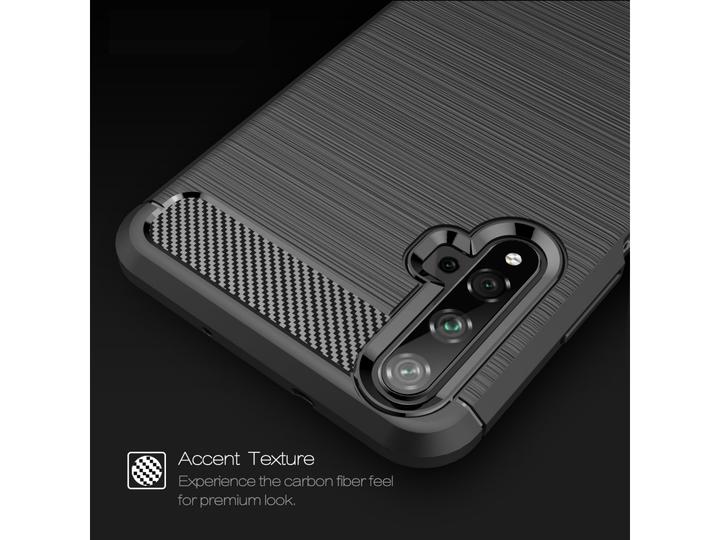 Image du produit Screenguard Housse Huawei Nova 5T Carbon Brushed Soft TPU (Huawei Nova 5T)