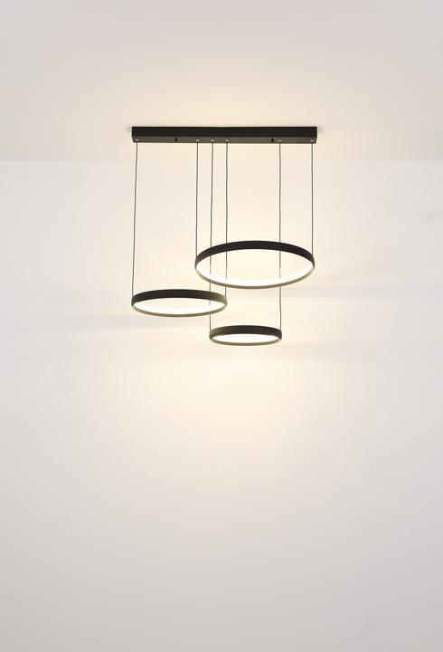 Produktbild Globo Hängeleuchte Metall Schwarz Matt, 1xled