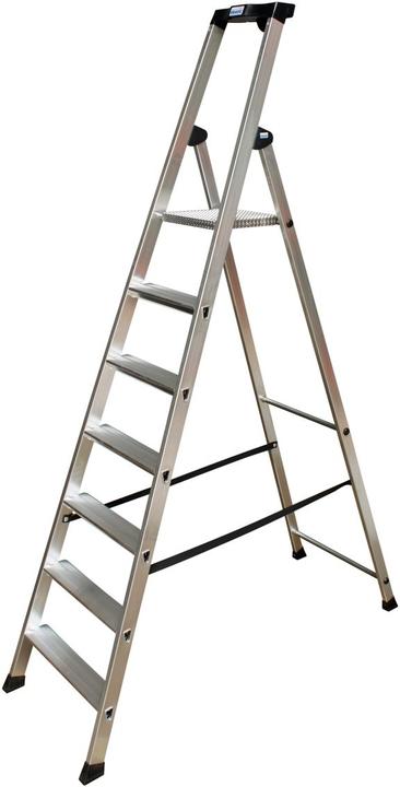 Productafbeelding Krause Trapladder MONTO Solido aluminium 7 treden, H: 230,0 cm (Trapladder, 230 cm)