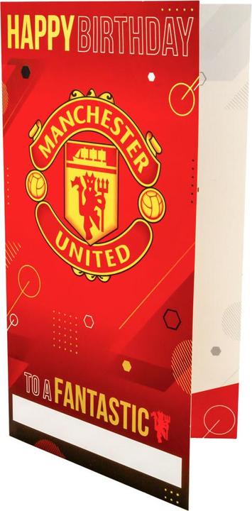 Actual product image Manchester United FC Personalised Birthday Card (1 pcs.)
