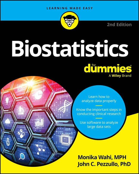 Produktbild Biostatistics for Dummies (Englisch, Monika Wahi, John C. Pezzullo, 2024)
