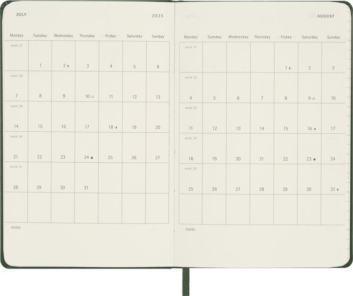 Produktbild Moleskine Tageskalender (A6, Pocket, Englisch)