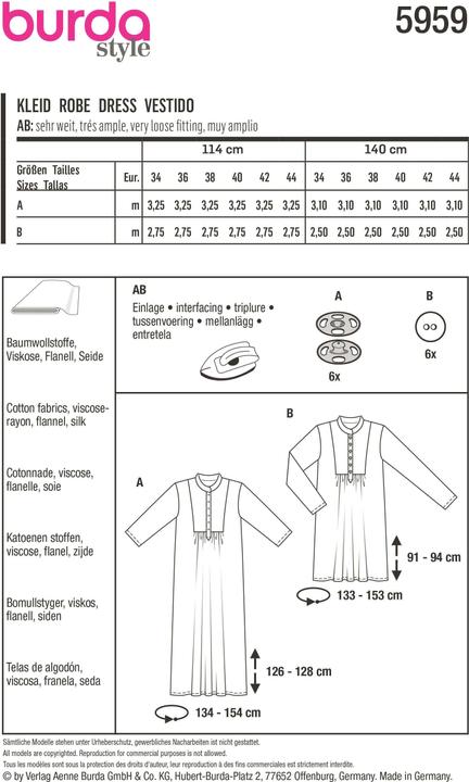 Image du produit Patrons Robe