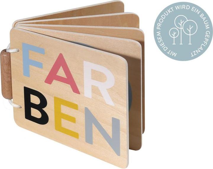 Produktbild Kindsgut Beschäftigungsspielzeug Holzbuch Farben