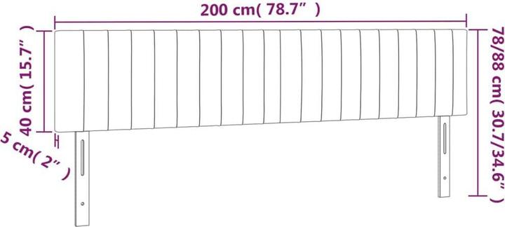 Actual product image VidaXL Aldridge (200 x 5 x 88 cm)
