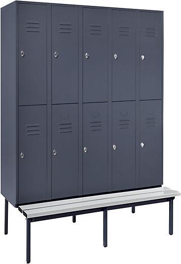 Produktbild Wolf Halbhoher Garderobenschrank mit Sitzbankuntergestell (150 cm, 214 cm)