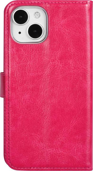 Image du produit UNIQ Accessory Étui iPhone 15 - Book Case similicuir rose vif No.707 (Apple iPhone 15)