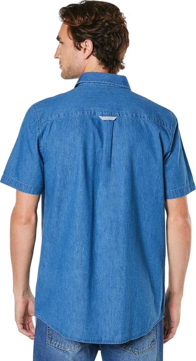 Actual product image Universal Textiles Mens Denim Short-Sleeved Shirt (M)