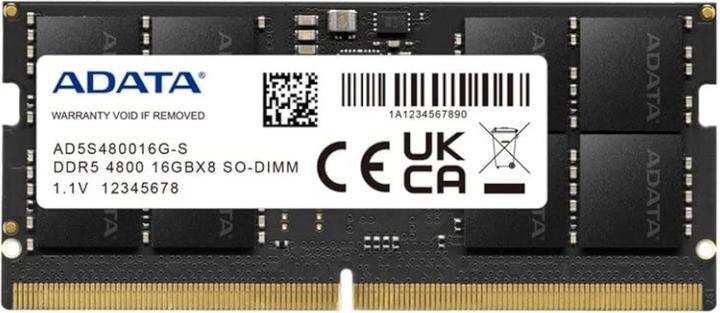 Actual product image Adata SO-DDR5 16GB 4800-40 Premier Single Tray (1 x 16GB, 4800 MHz, DDR5 RAM, SO-DIMM)