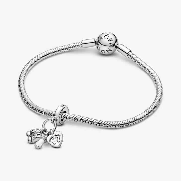 Image du produit Pandora Chaussures Bébé Bouteille et Coeur (Argent 925)