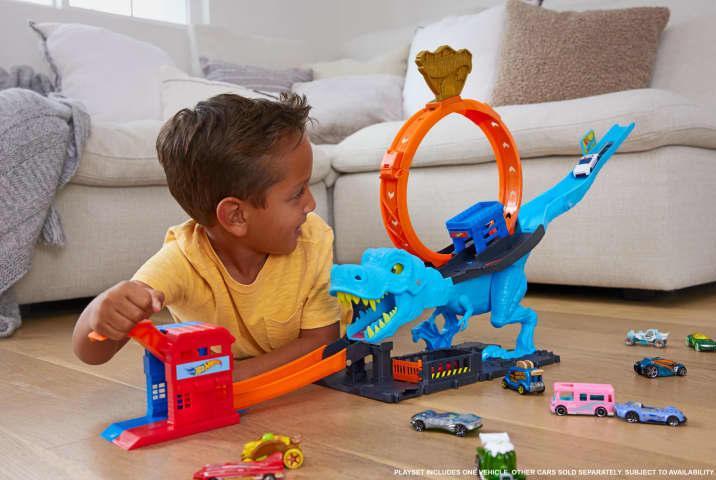 Immagine prodotto Hot Wheels HW City T-Rex abbattuto TVD
