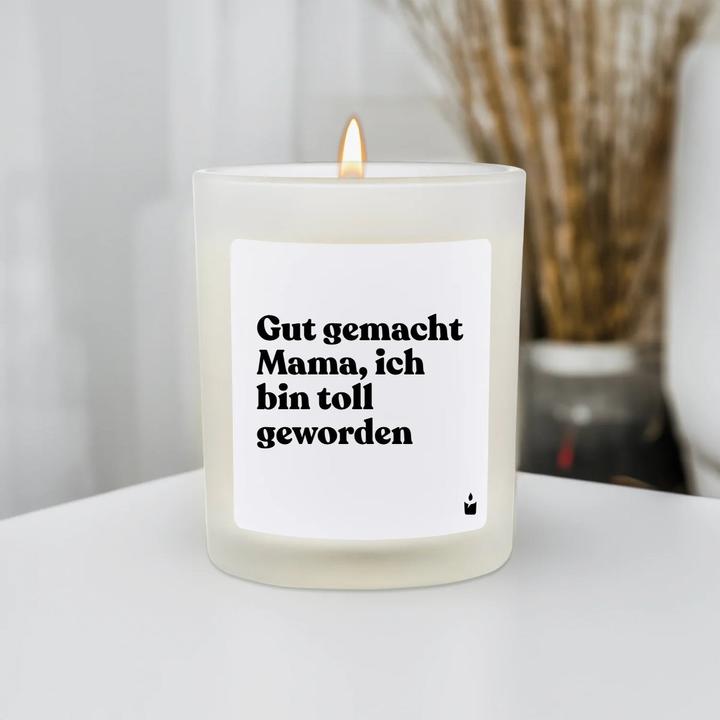 Actual product image Chatty Candles Flowery scented candle Well done mum, I've turned out great