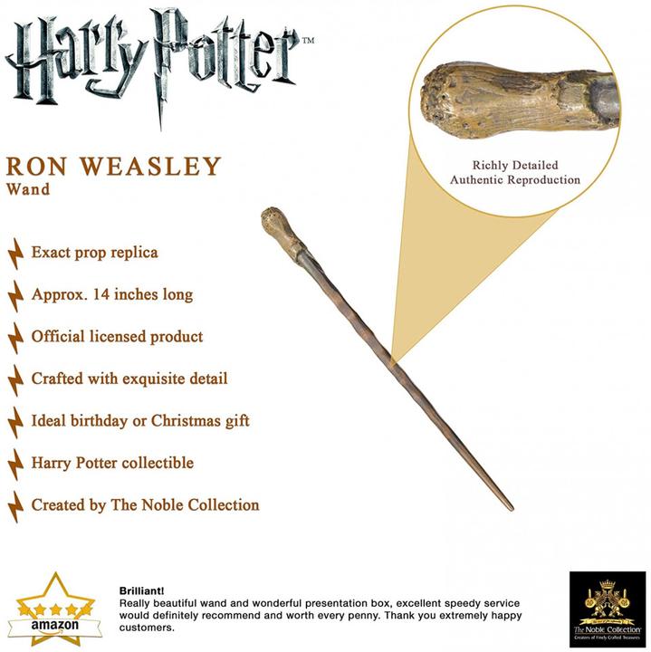 Actual product image Noble Collection Harry Potter: Ron Weasley's wand
