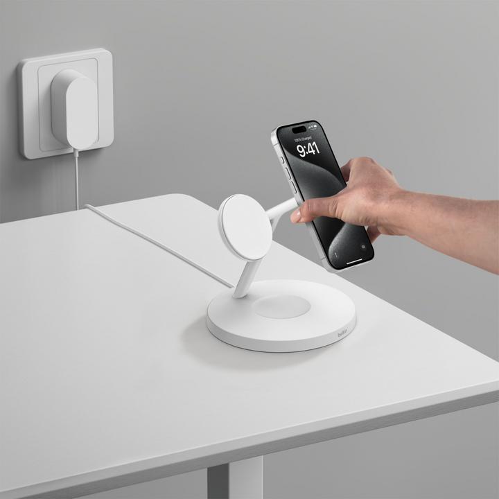 Produktbild Belkin BOOST CHARGE PRO Qi2 3in1 magn.Ladestat.15W ws. WIZ032kqWH (15 W)