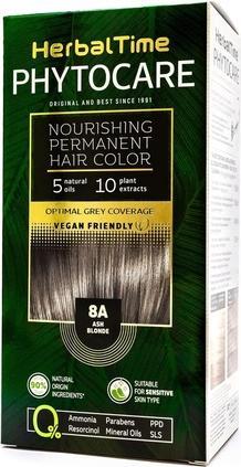 Produktbild Herbal Time Phytocare Permanentes Haarfärbemittel Farbe Aschblond 8A (8A Aschblond)