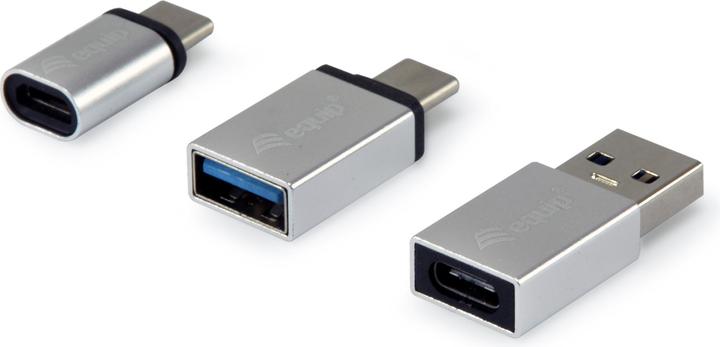 Actual product image equip OTG-Adapter 3-er Pack (USB-C, USB-A, 10 cm)