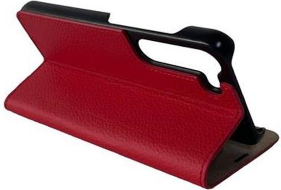 Actual product image Mike Galeli Book cover genuine leather Marc molten lava (Samsung Galaxy S23+)