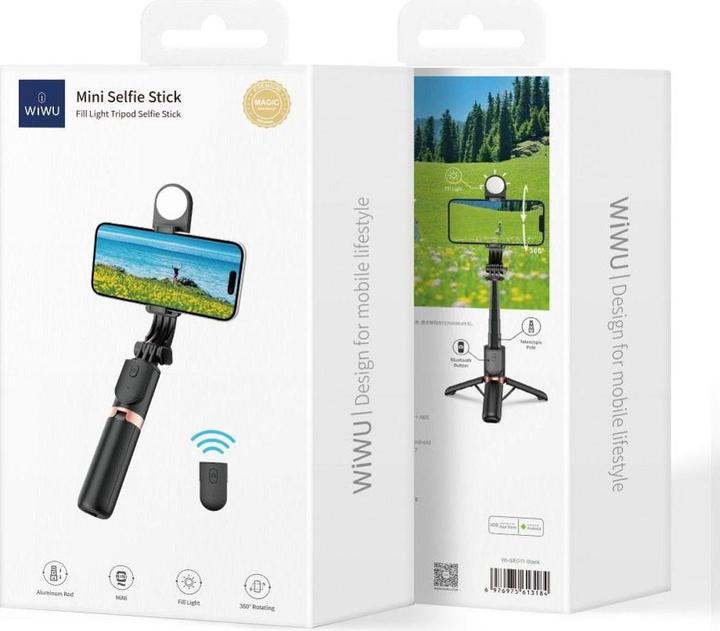 Actual product image Wiwu Selfie stick - Mini Selfie Stick Wi-SE011 with Tripod Function