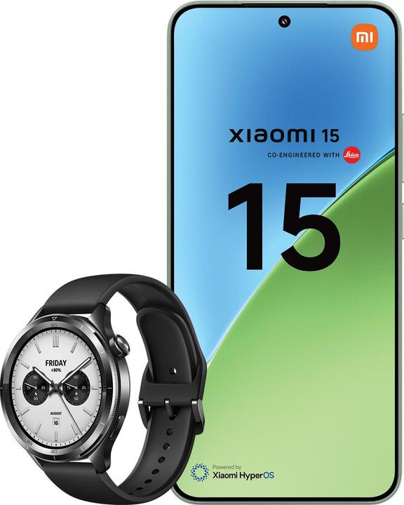 Produktbild Xiaomi 15 + Watch S4 (256 GB, Green, 6.36", Dual SIM, 50 Mpx, 5G)