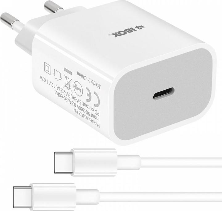 Produktbild iBox ŁADOWARKA SIECIOWA I-BOX C-39 USB-C PD20W Z KABLEM (20 W)