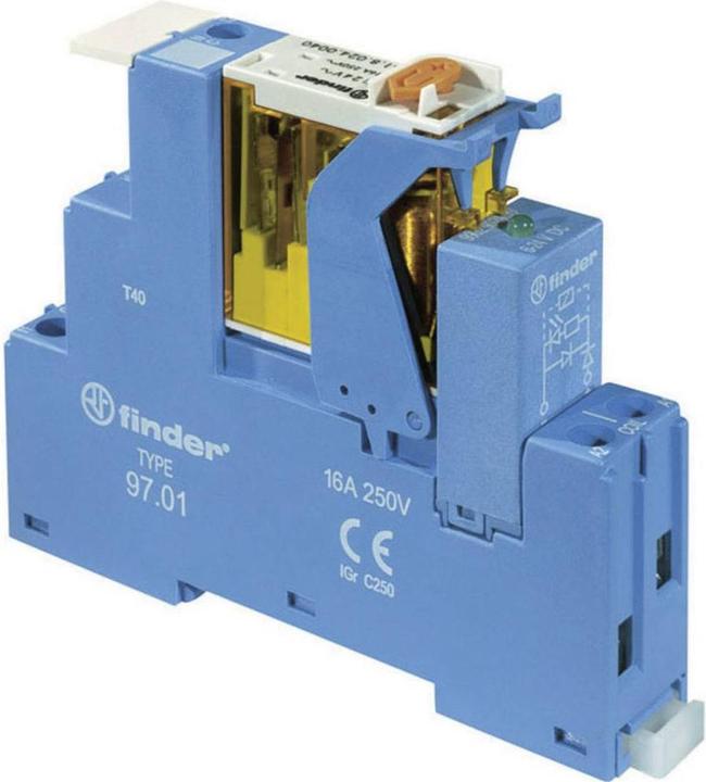 Produktbild Finder 4C.01.8.230.0060 Relaisbaustein Nennspannung: 230 V/AC Schaltstrom (max.)