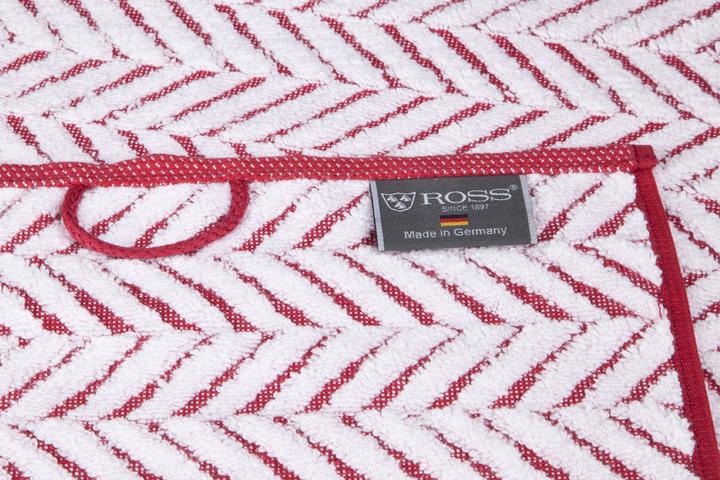 Produktbild Ross Uni Handtücher Sensual Skin 9002 Zopfmuster mit farbiger Grundkette (75 x 140 cm)