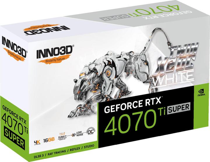 Actual product image Inno3D GEFORCE RTX 4070 Ti SUPER TWIN X2 OC WHITE NVIDIA 16 GB GDDR6X (16 GB)