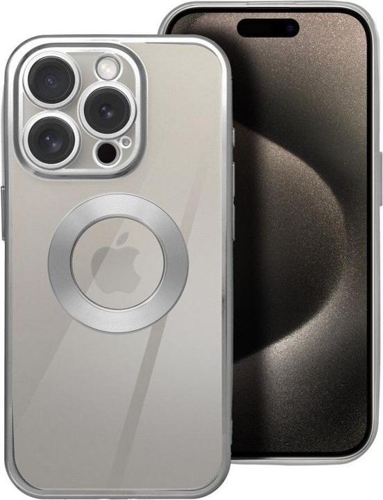 Produktbild OEM Back panel cover Case GLAM for IPHONE 15 silver (Apple iPhone 15)