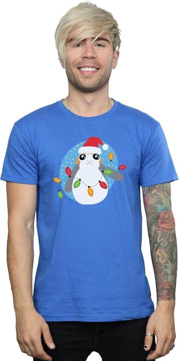 Produktbild Star Wars The Last Jedi Porg Christmas Lights TShirt (S)