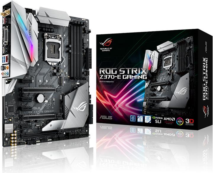 Actual product image ASUS Rog Strix Z370-E Gaming (LGA 1151, Intel Z370, ATX)