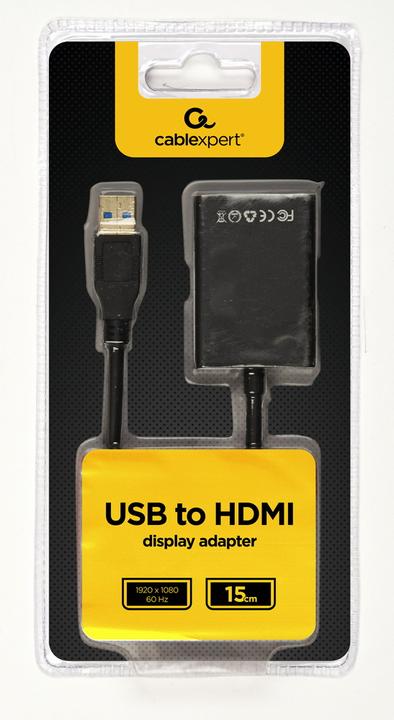 Image du produit Gembird USB — HDMI (Typ A) (USB-A, HDMI, 15 cm)