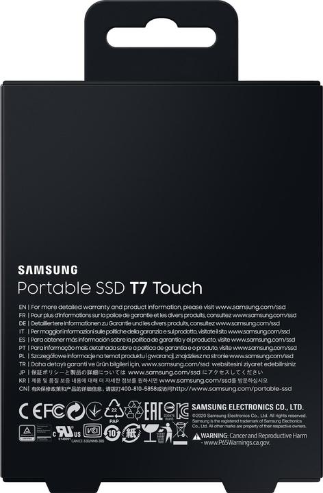 Actual product image Samsung Portable T7 Touch (500 GB)