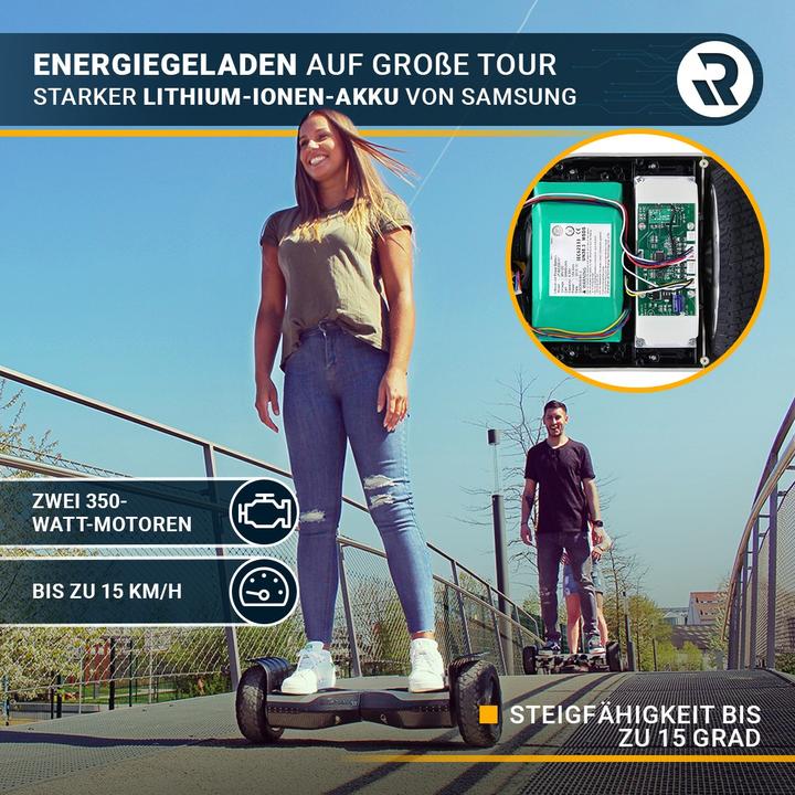 Produktbild Robway Hoverboard X2 E-Balance Board Scooter Elektro Roller Smart Self Balance (Carbon Offroad)