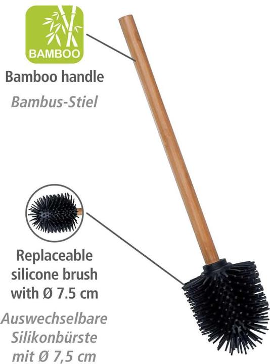Produktbild Wenko Bambusstiel Silikonkopf 7,5cm