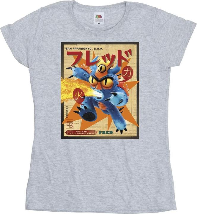Disney Big Hero 6 Baymax Fred Newspaper TShirt (S)