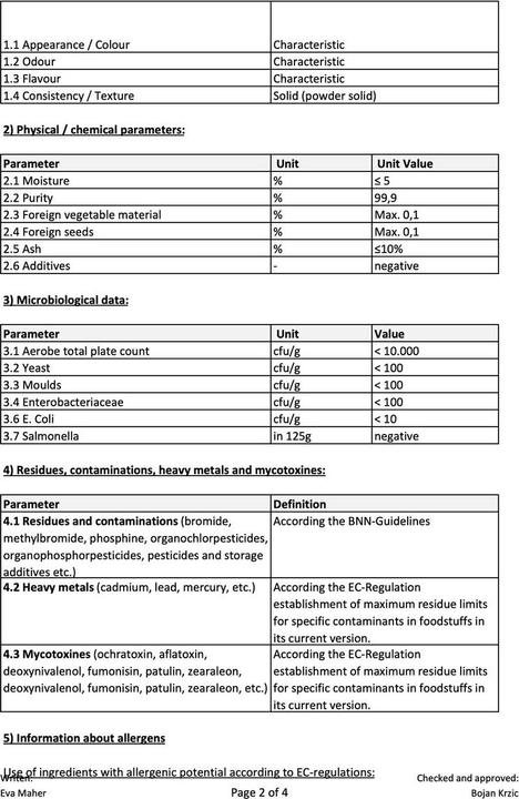 Nährwerte und Zutaten Zimmerli Adaptogene Moringa Kapseln (BIO) 50 Kapseln (1 Stück, Kapseln, 25 g)