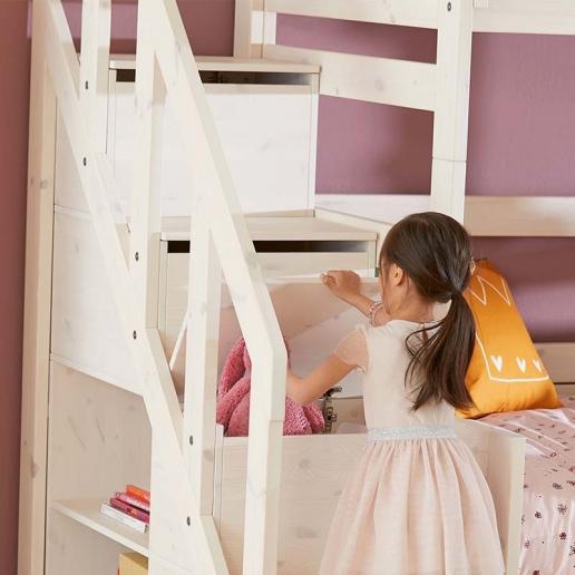 Image du produit Lifetime Kidsrooms Lit de mi-hauteur avec escalier 90x200cm (90 x 200 cm)