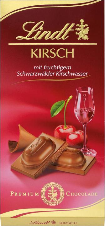 Actual product image Lindt Chocolate bar milk cherry brandy (100 g)