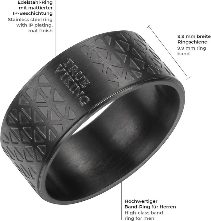 Image du produit True Rebels Homme Acier inoxydable noir - 104 (62)
