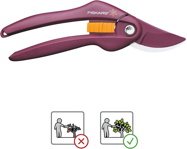 Actual product image Fiskars Inspiration Sekatorius, Merlot 1027495