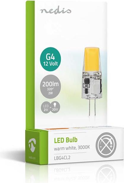 Immagine prodotto Nedis Lampada LED G4 (G4, 2 W, 200 lm, 1 x, F)