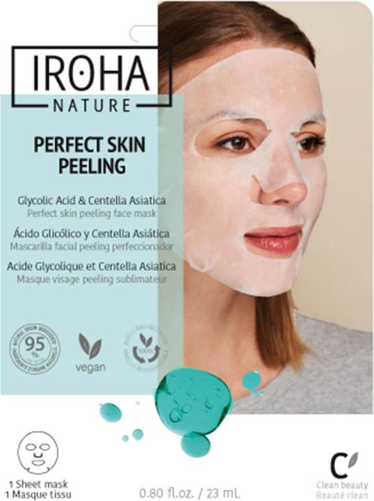 Actual product image Iroha Nature Tissue Face Mask Glycolic (18 ml)