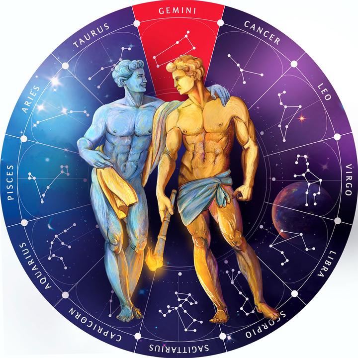 Actual product image Natura Punto Zodiac Wooden Puzzle Gemini (180 pieces)