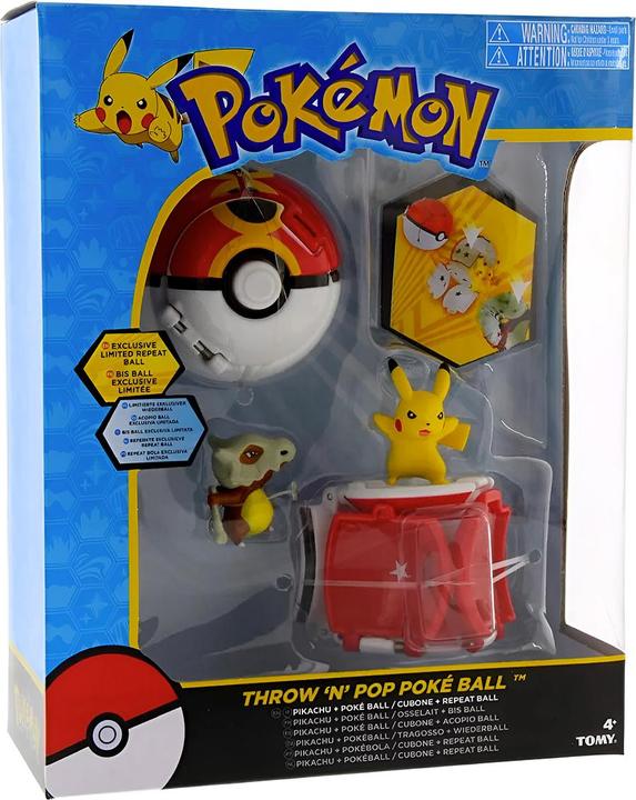 Actual product image Pokémon Throwing ball set with a Pokeball Pikachu and Poke Ball