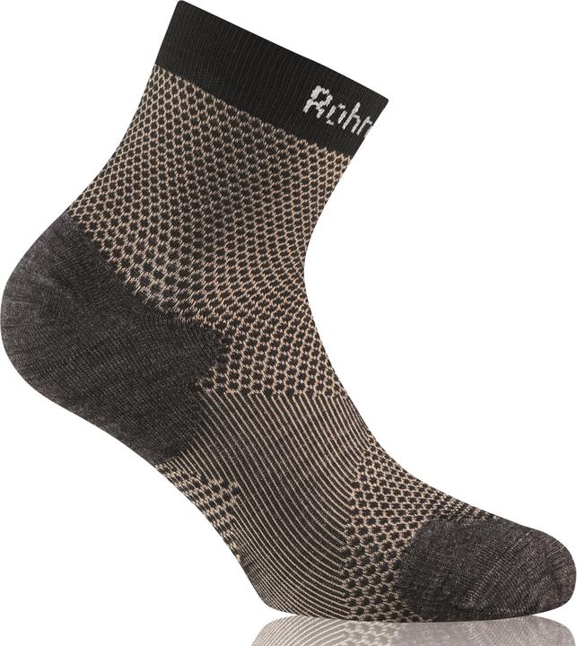 Actual product image Rohner Copper Allsport Quarter Sports Socks, colour 009 black, size 47-48 (47 - 49)
