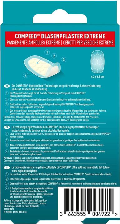Actual product image Compeed Blister plaster Extreme for heel (10 x)