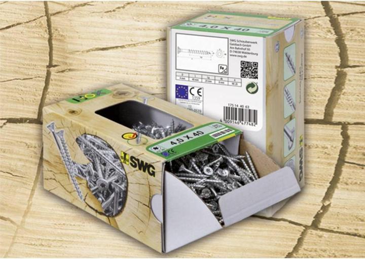 Productafbeelding SWG Hox 17542567 Houtschroef 4 mm 25 mm T-profiel verzinkt staal 200 st. (200 Schroeven per stuk)